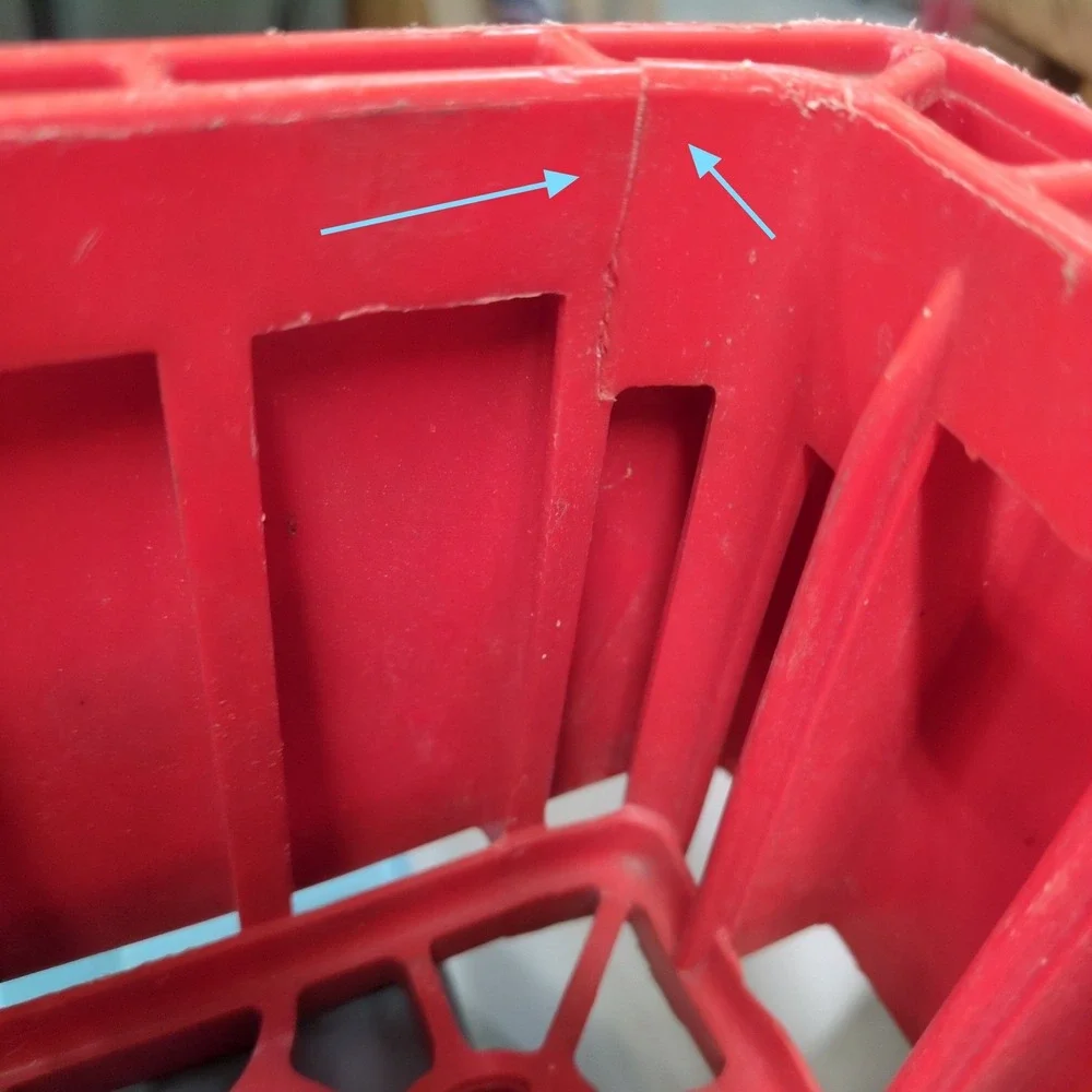 Vintage Coca-Cola Red Plastic 16 Bottle Crate Carrier Husky Rehrig‎ Pacific Coke